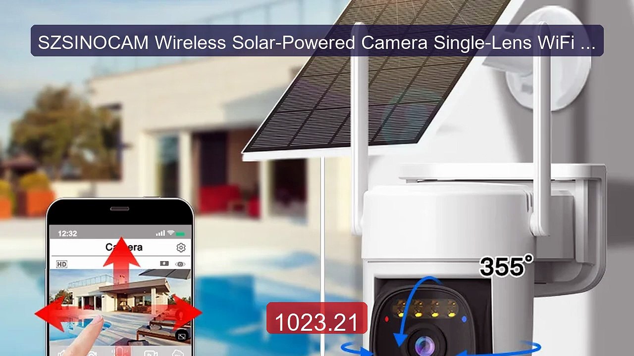 SZSINOCAM Wireless Solar-Powered Camera Single-Lens WiFi Pan-... -- Amazing Value 2026 | Must Have!