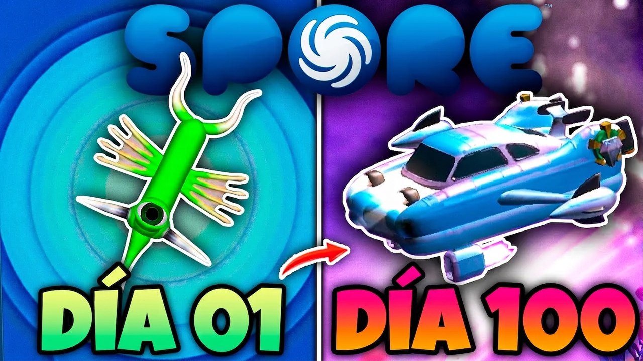 Sobreviví 100 días como una célula omnívora en Spore hasta llegar al espacio - La película
