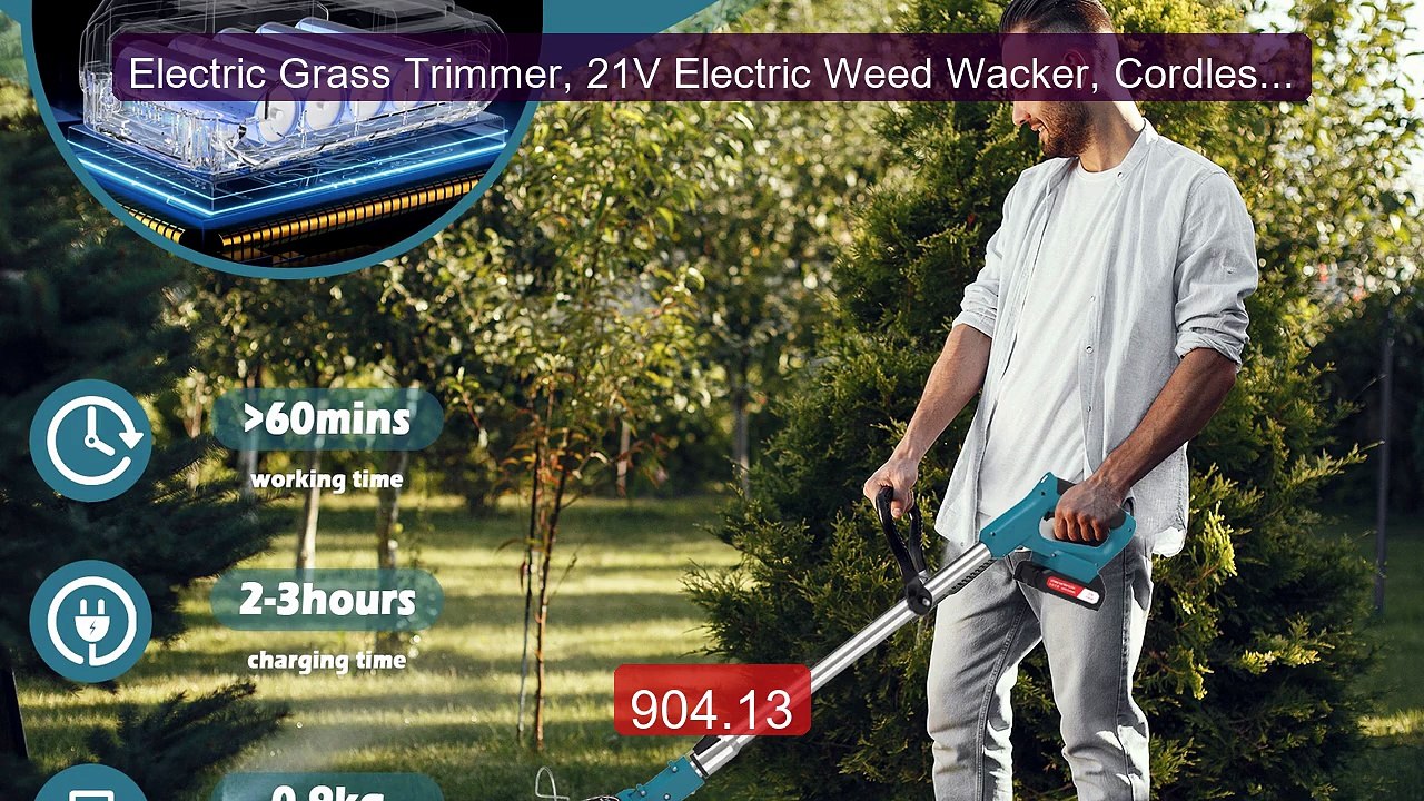 Electric Grass Trimmer, 21V Electric Weed Wacker, Cordless String T... -- Top Rated 2026 | Buy Now!