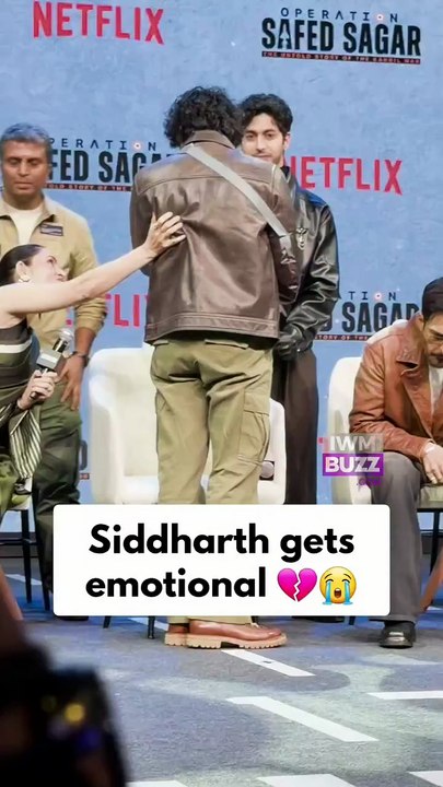 Siddharth breaks down during the Operation Safed Sagar trailer launch
