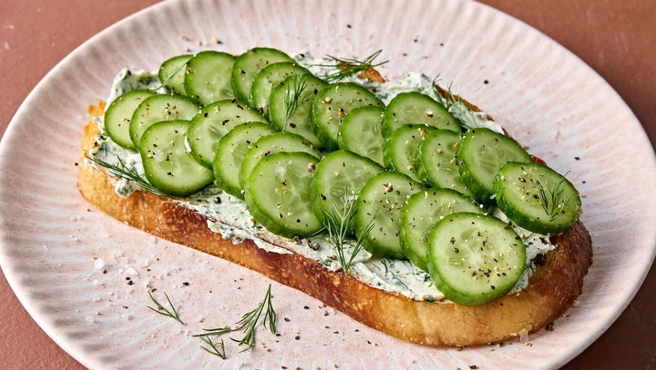 How to Make Creamy Cucumber Toast