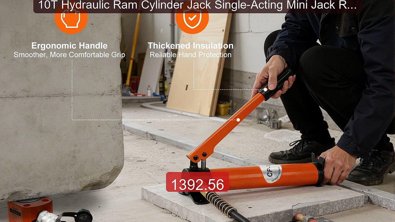 10T Hydraulic Ram Cylinder Jack Single-Acting Mini Jack Ram wi... -- Hot Deal 2026 | Limited Offer!