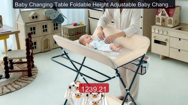 Baby Changing Table Foldable Height Adjustable Baby Changin... Top Pick 2026 | Unbeatable Price!