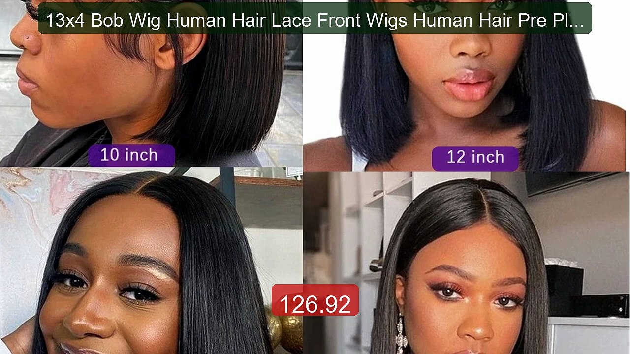 13x4 Bob Wig Human Hair Lace Front Wigs Human Hair Pre Plucked with... -- Top Rated 2026 | Buy Now!