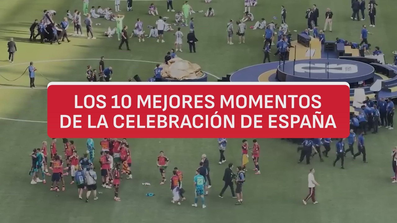 LOS 10 MEJORES MOMENTOS de la CELEBRACIÓN de la SELECCIÓN ESPAÑOLA tras el ESPAÑA 1 - ARGENTINA 0
