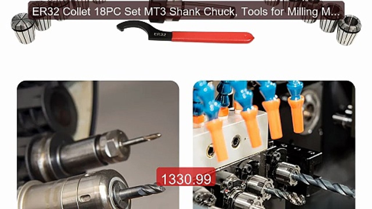ER32 Collet 18PC Set MT3 Shank Chuck, Tools for Milling Machine, l... -- Best Deal 2026 | Shop Now!