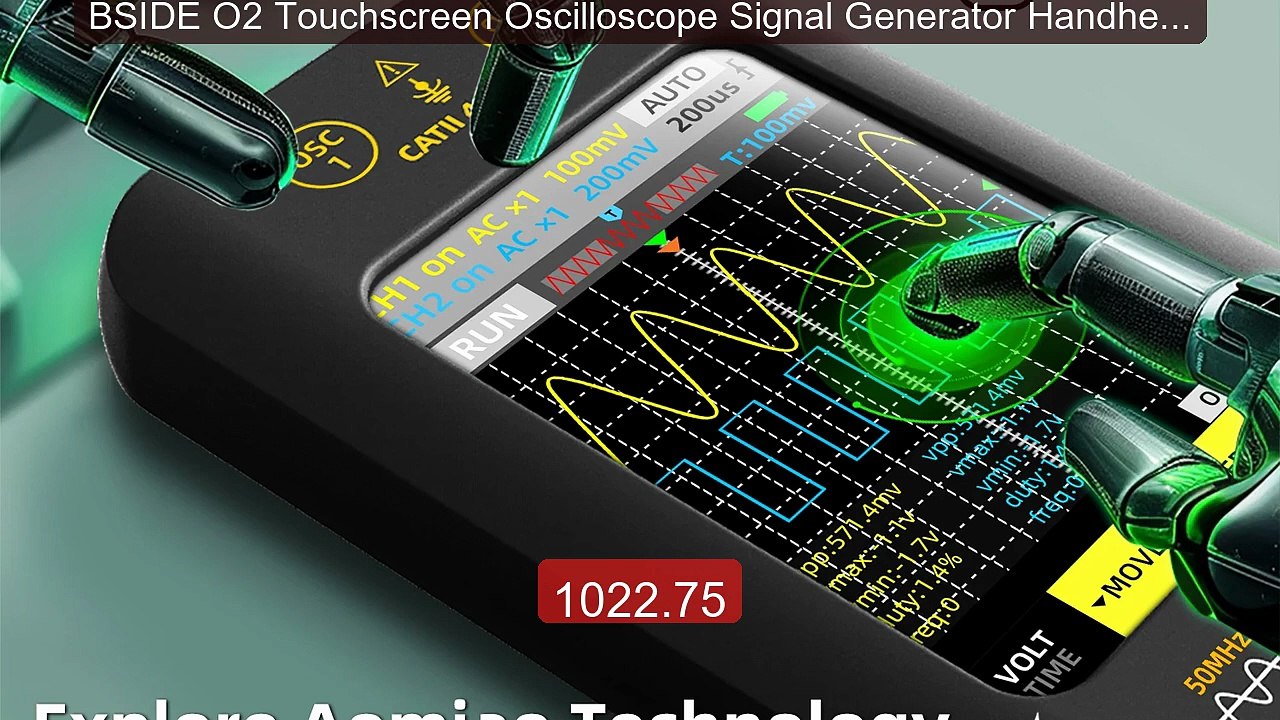 BSIDE O2 Touchscreen Oscilloscope Signal Generator Handheld 3.98-In... -- Top Rated 2026 | Buy Now!