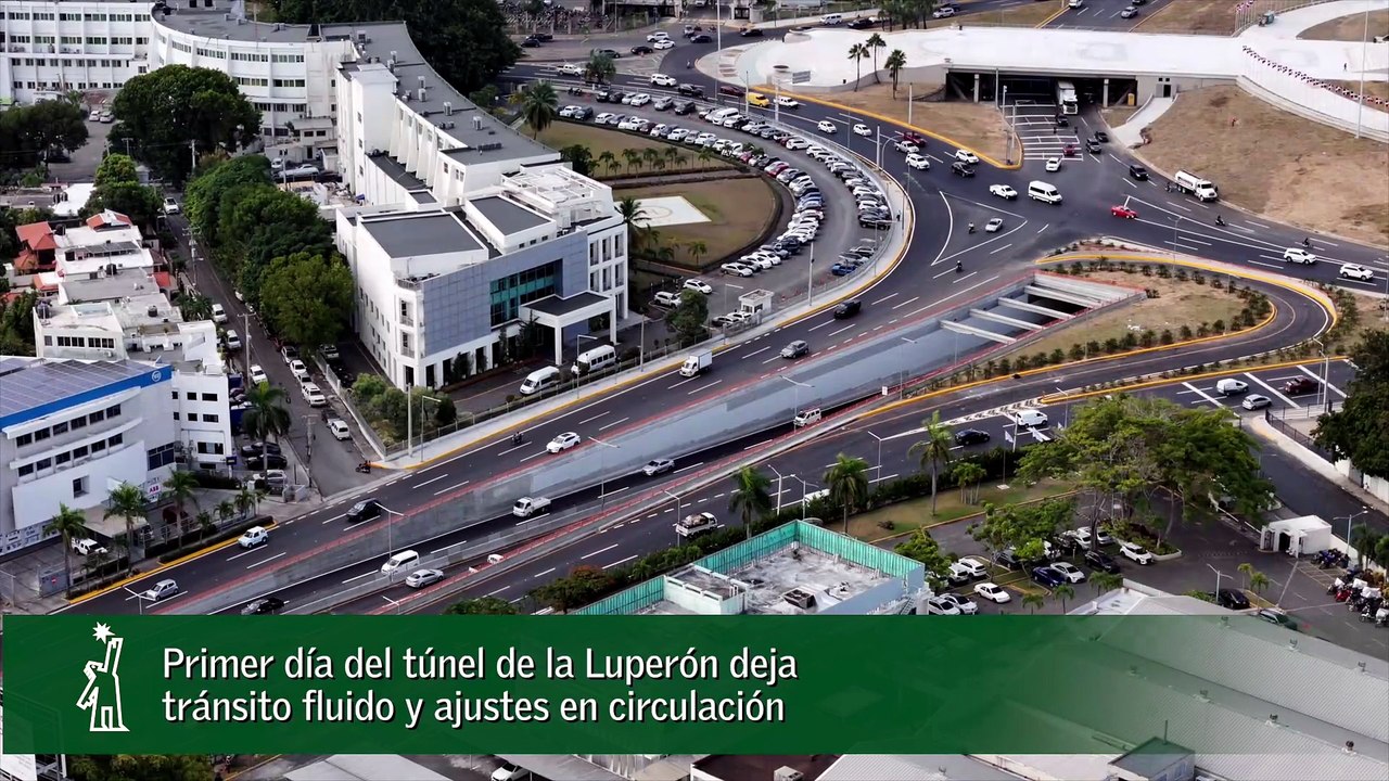 Primer día del túnel de la Luperón deja tránsito fluido y ajustes en circulación