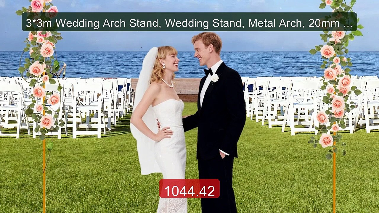 3*3m Wedding Arch Stand, Wedding Stand, Metal Arch, 20mm Squa... -- Amazing Value 2026 | Must Have!
