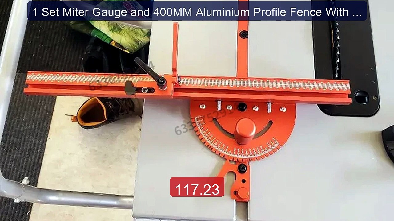 1 Set Miter Gauge and 400MM Aluminium Profile Fence With Track Stop... -- Top Rated 2026 | Buy Now!