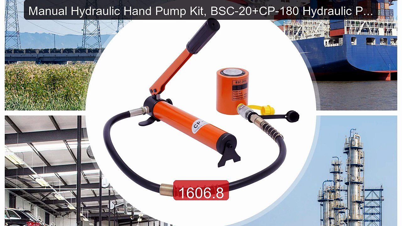 Manual Hydraulic Hand Pump Kit, BSC-20+CP-180 Hydraulic Pump ... -- Amazing Value 2026 | Must Have!