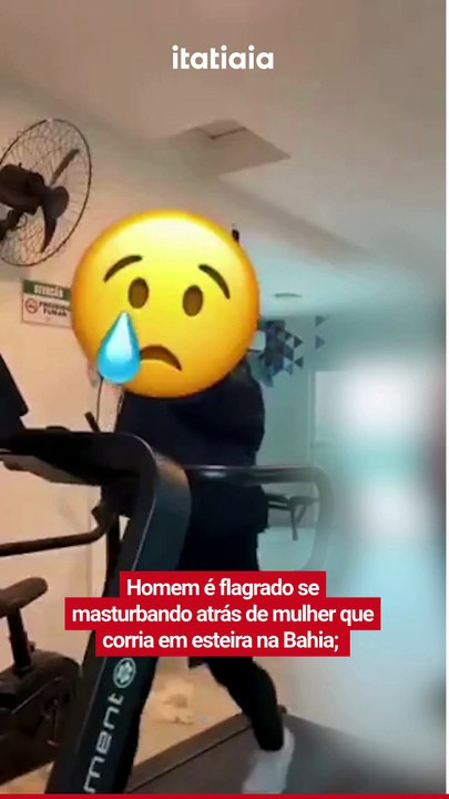 Homem é flagrado se masturbando atrás de mulher que corria em esteira na Bahia; vídeo
