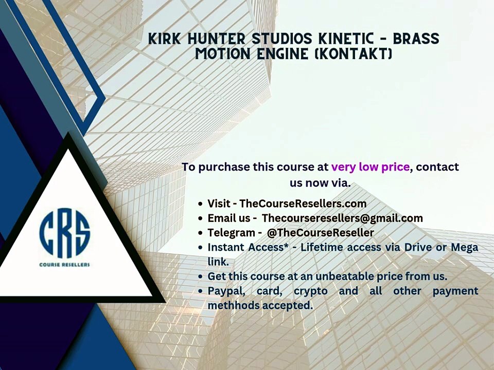Thecoursereseller.com - Kirk Hunter Studios Kinetic – Brass Motion Engine (KONTAKT)
