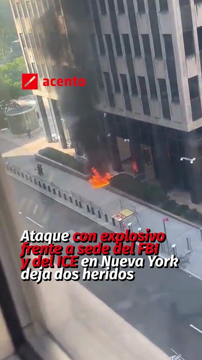 Ataque con explosivo frente a sede del FBI y del ICE en Nueva York deja dos heridos