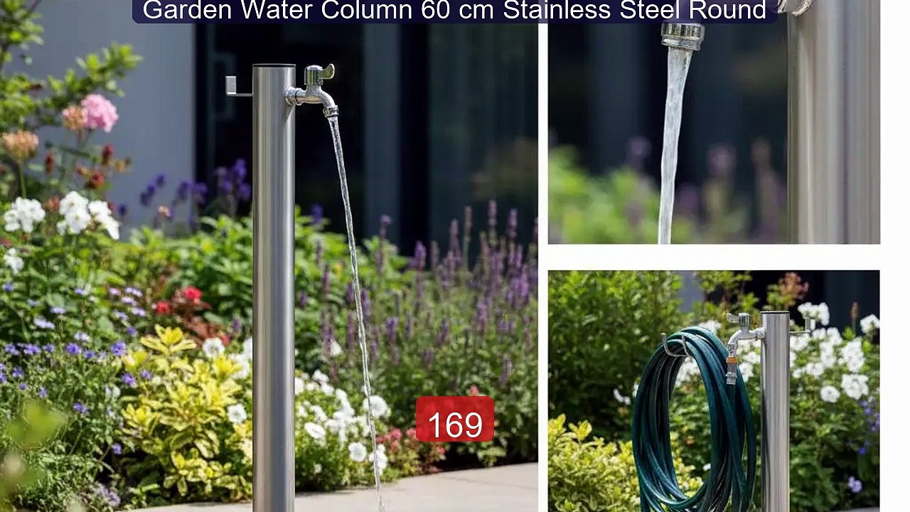 Garden Water Column 60 cm Stainless Steel Round -- Hot Deal 2026 | Limited Offer!
