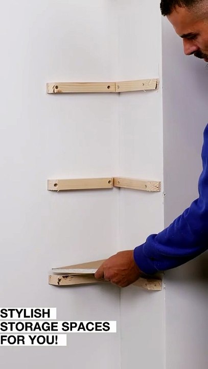 Turn empty corners into stylish storage spaces!