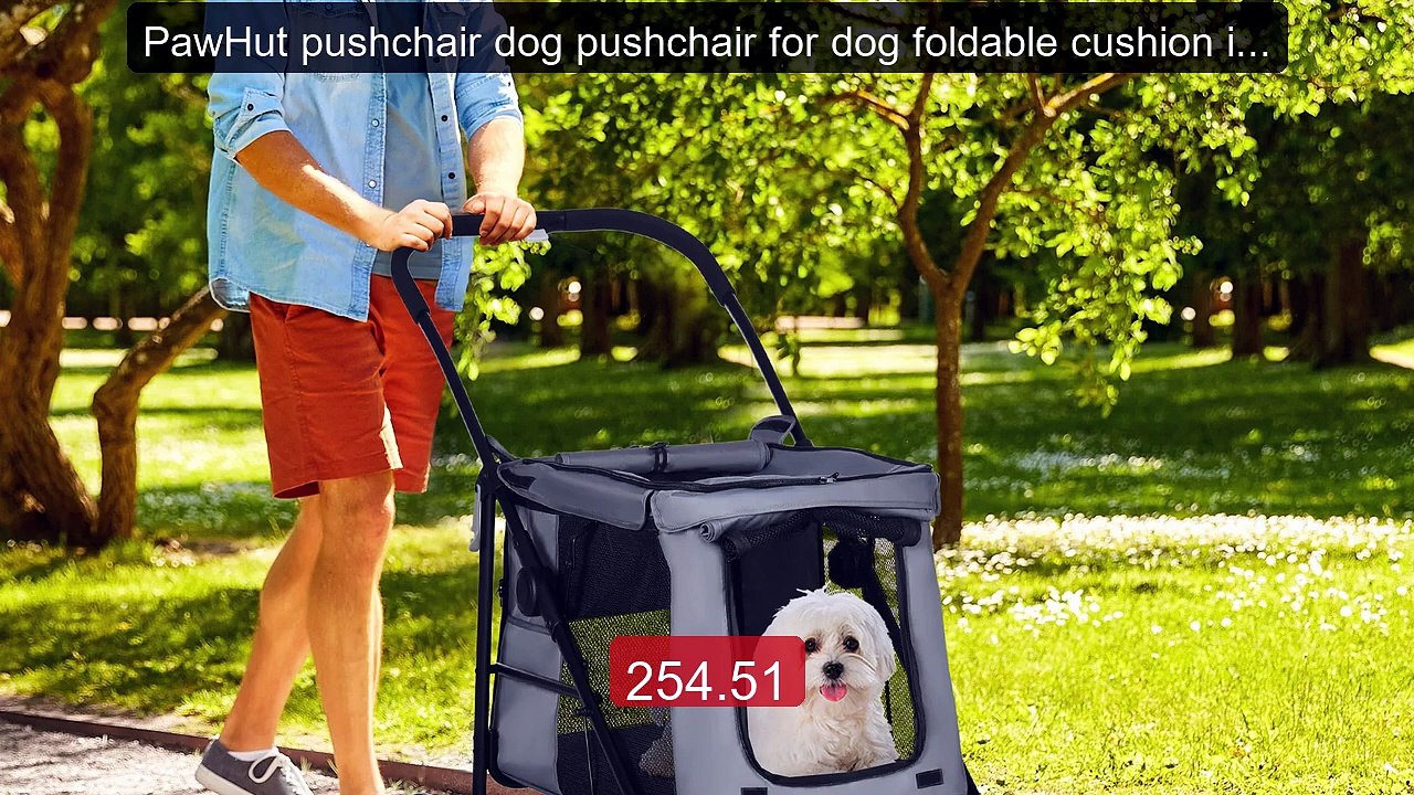 PawHut pushchair dog pushchair for dog foldable cushion inclu... -- Amazing Value 2026 | Must Have!