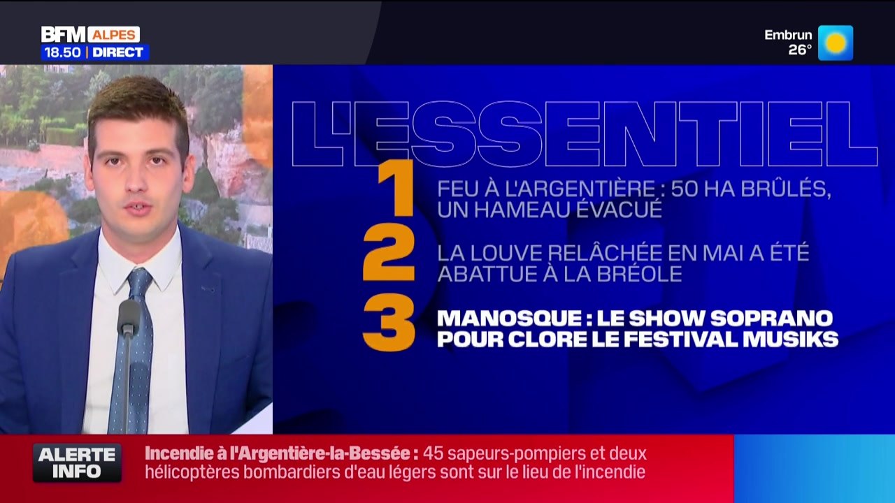 Bonsoir DICI du lundi 20 juillet 2026