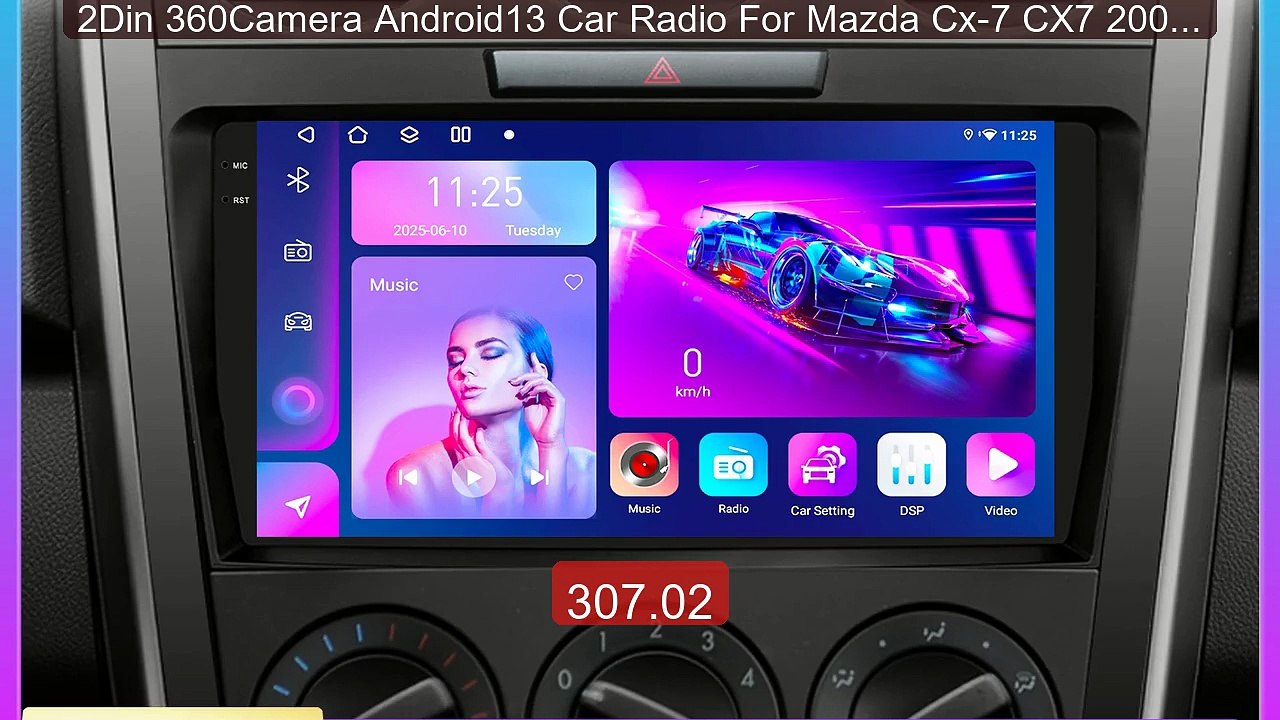 2Din 360Camera Android13 Car Radio For Mazda Cx-7 CX7 2008-201... -- Hot Deal 2026 | Limited Offer!