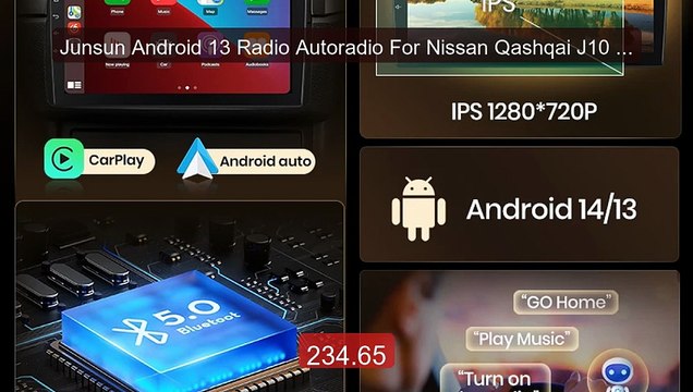 Junsun Android 13 Radio Autoradio For Nissan Qashqai J10 20... Top Pick 2026 | Unbeatable Price!