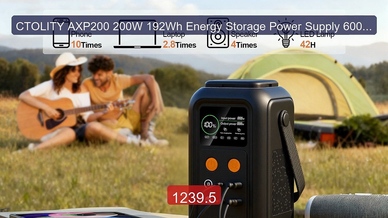 CTOLITY AXP200 200W 192Wh Energy Storage Power Supply 60000mA... -- Amazing Value 2026 | Must Have!