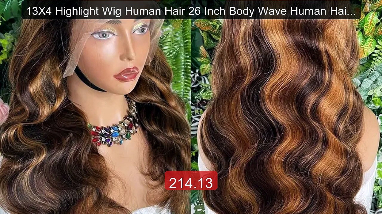13X4 Highlight Wig Human Hair 26 Inch Body Wave Human Hair Wigs 4/... -- Best Deal 2026 | Shop Now!