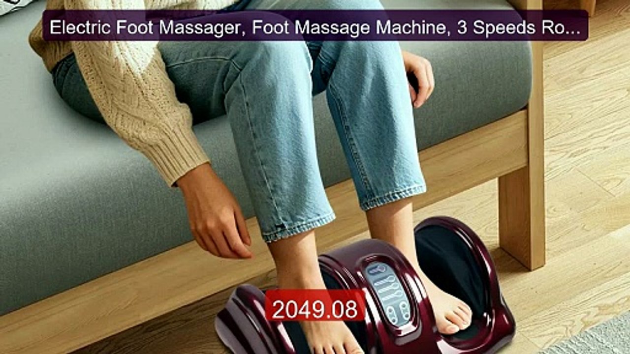 Electric Foot Massager, Foot Massage Machine, 3 Speeds Rolling Knea... -- Top Rated 2026 | Buy Now!