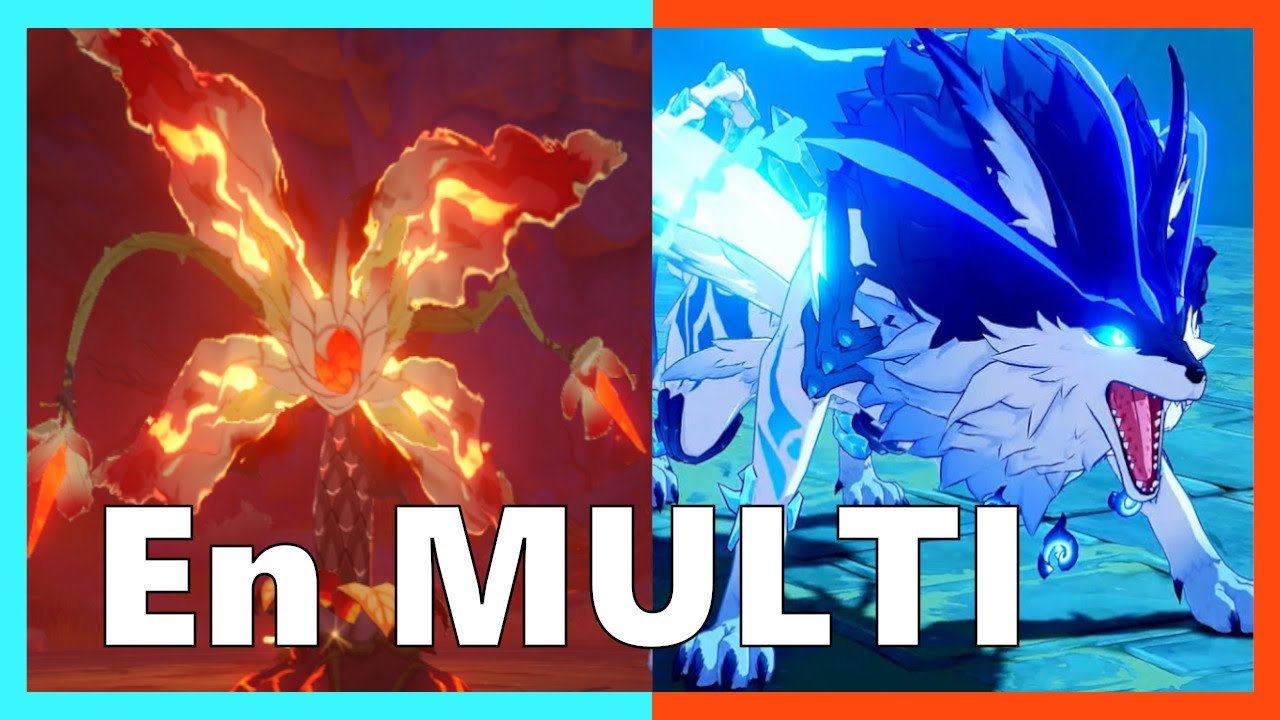 Genshin Impact FR | Let's Play #27 : Boss loup et Arbre Enflammé en multijoueur !