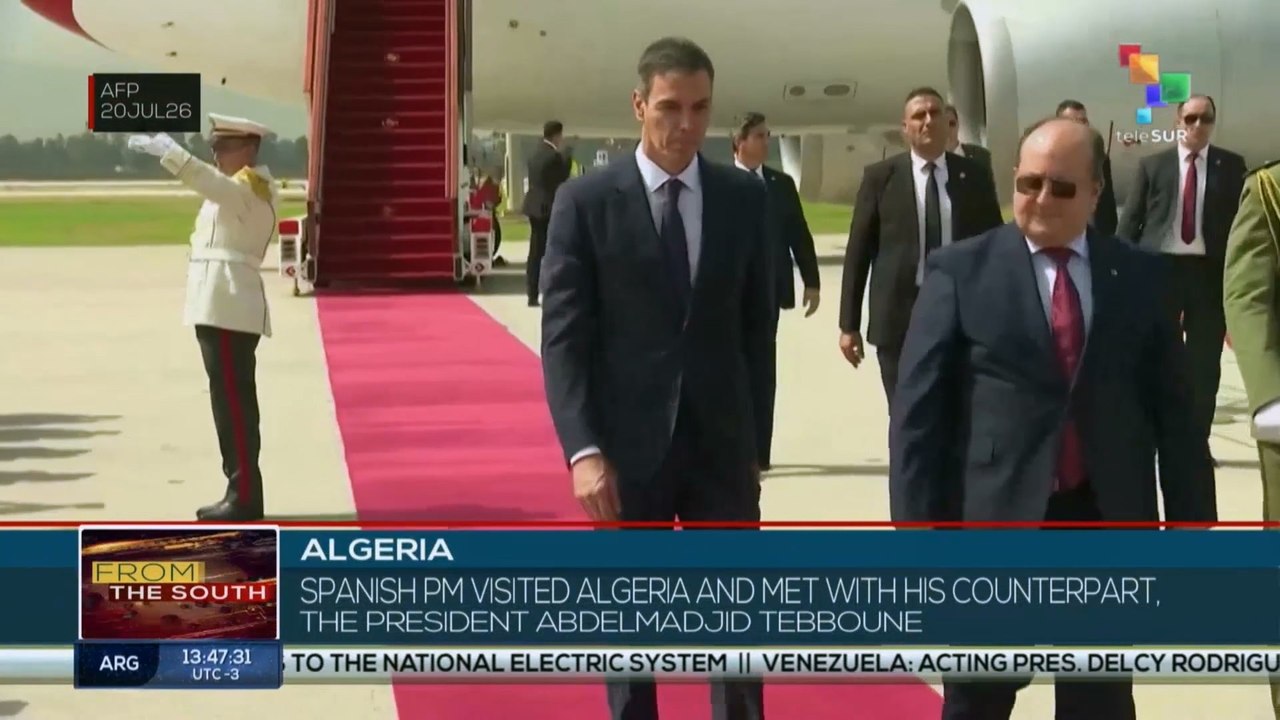 Algeria | Spanish PM visited Algeria to meet with counterpart, Abdelmadjid Tebboune