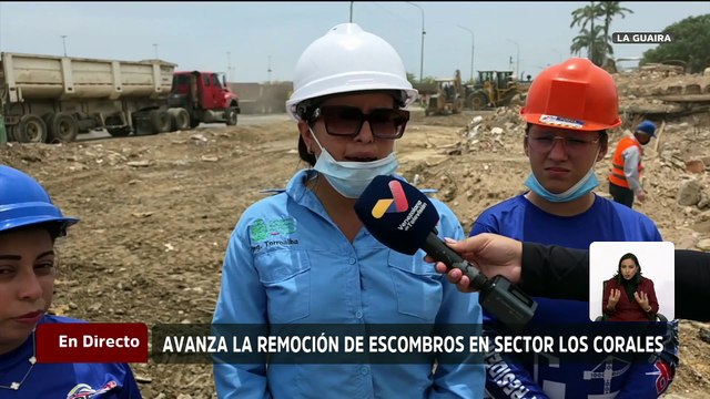 Diversas instituciones trabajan en conjunto para el despeje y remoción de escombros en las vías de Los Corales