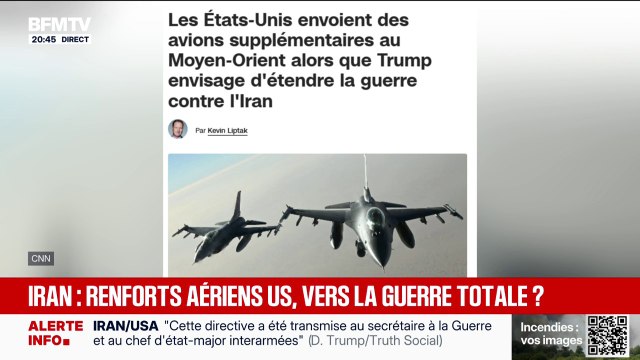 Guerre au Moyen-Orient: les États-Unis envoient des avions supplémentaires alors que Donald Trump envisage d’étendre la guerre contre l’Iran, selon CNN