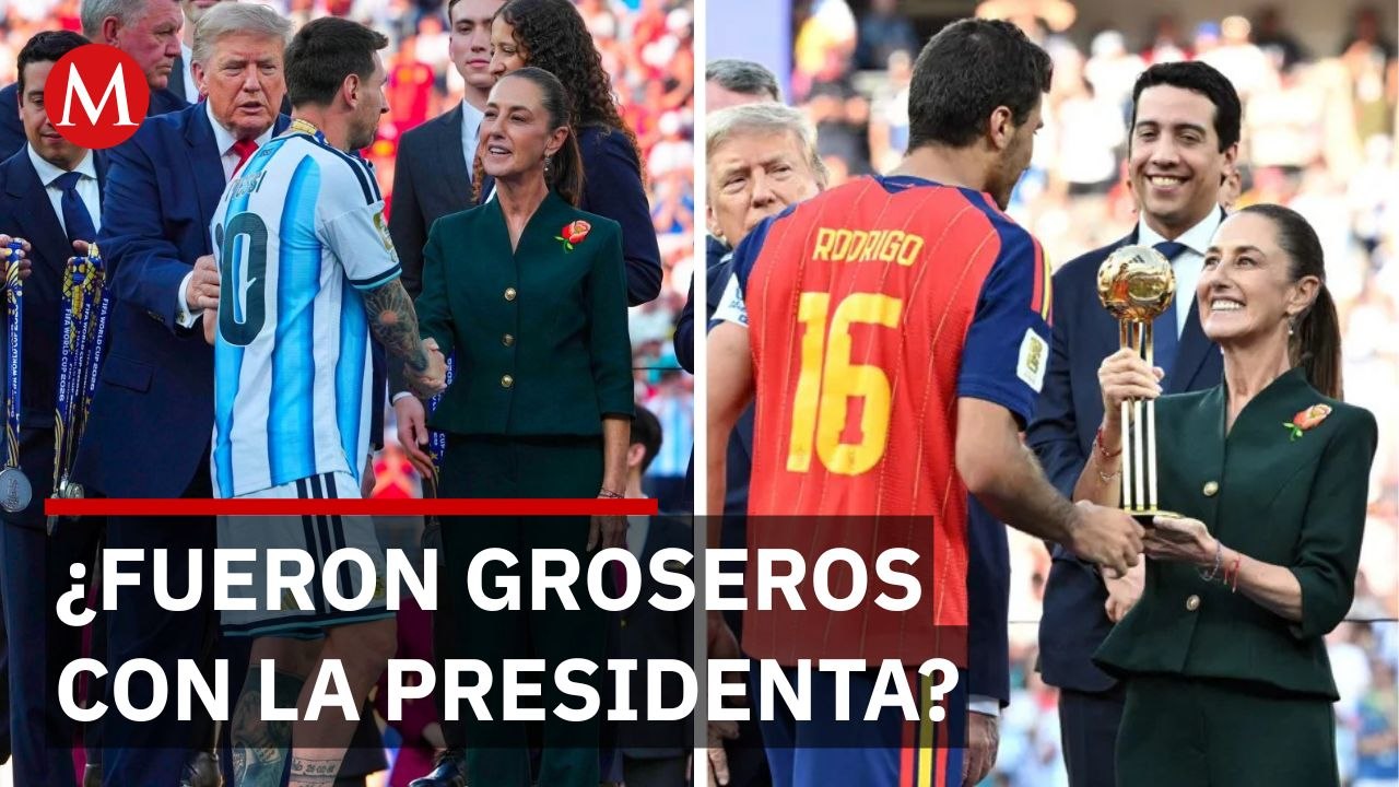 Sheinbaum detalla su interacción con Rodri y Messi durante la final del Mundial 2026