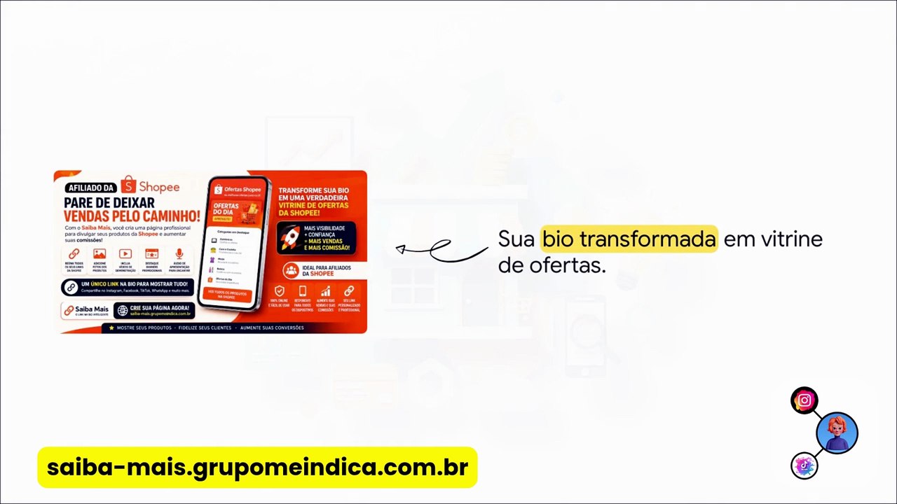 Afiliado Shopee Como Criar um Link na Bio Profissional e Vender Mais  Saiba Mais