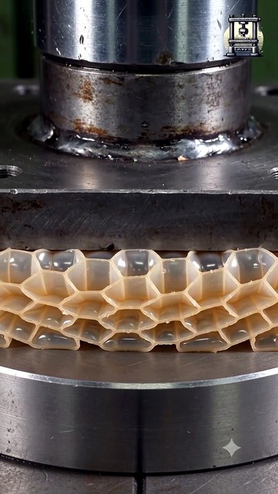 Silicone Honeycomb Collapsing Under Pressure | Satisfying Compression ASMR | Original Sound