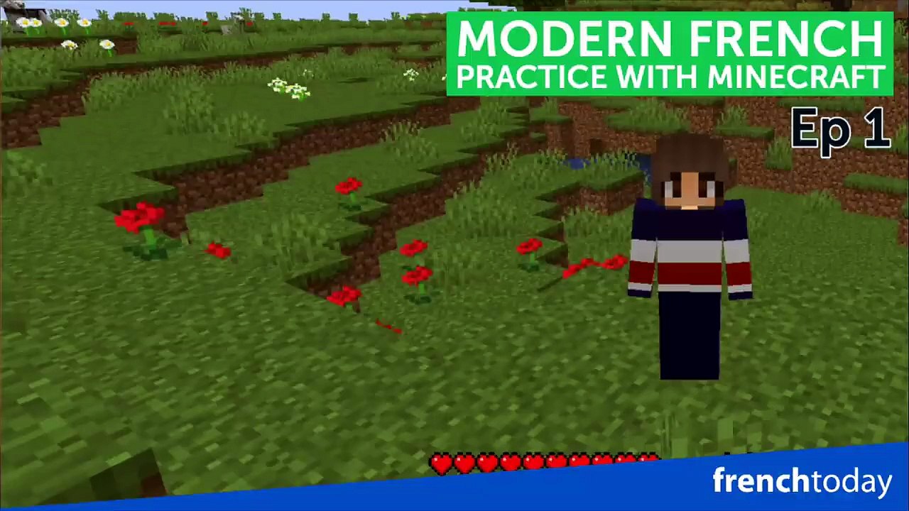 🛠Learn French With Minecraft - 1 - Tools - Vid...