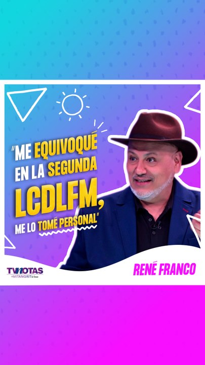 René Franco admite que se equivocó con ‘La Casa de los Famosos’