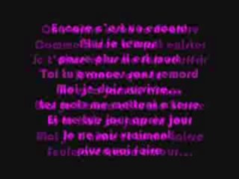 Kenza Farah Je t'aime et tu me fais souffrir