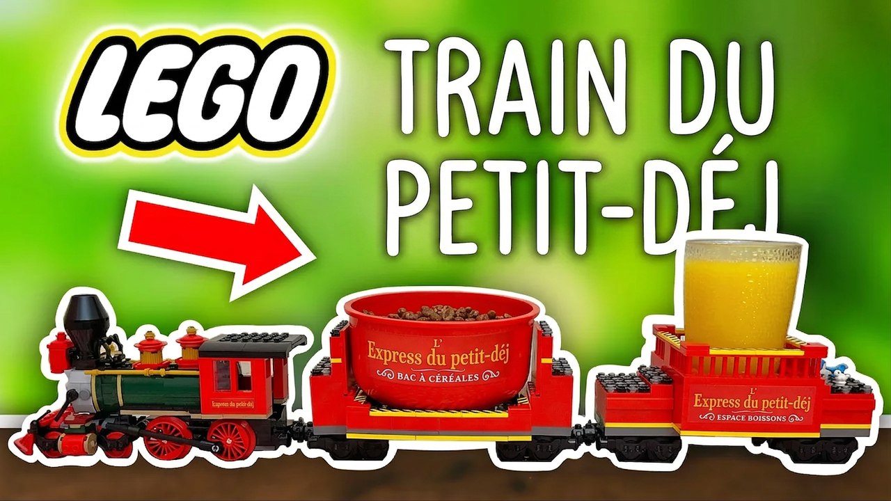 J’ai construit un train petit-déj en LEGO ! (machine de Rube Goldberg)