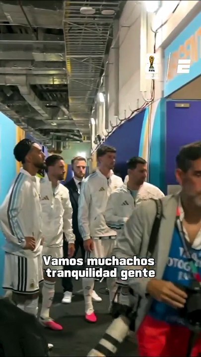 La llamativa arenga de Messi antes de la final