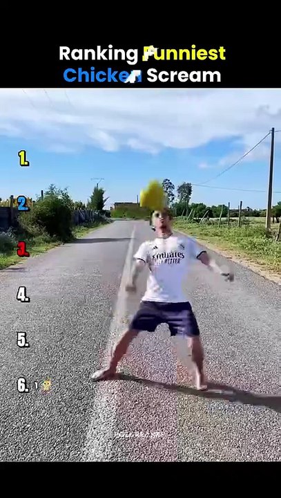 Ranking Funniest Chicken Scream 💀 #shorts#shorts#shorts#shorts#shorts#shorts#funny#funnyshorts#shorts