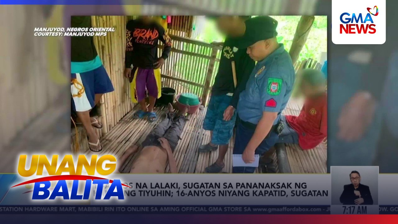 11-anyos na lalaki, sugatan sa pananaksak ng kaniyang tiyuhin; 16-anyos niyang kapatid, sugatan | Unang Balita