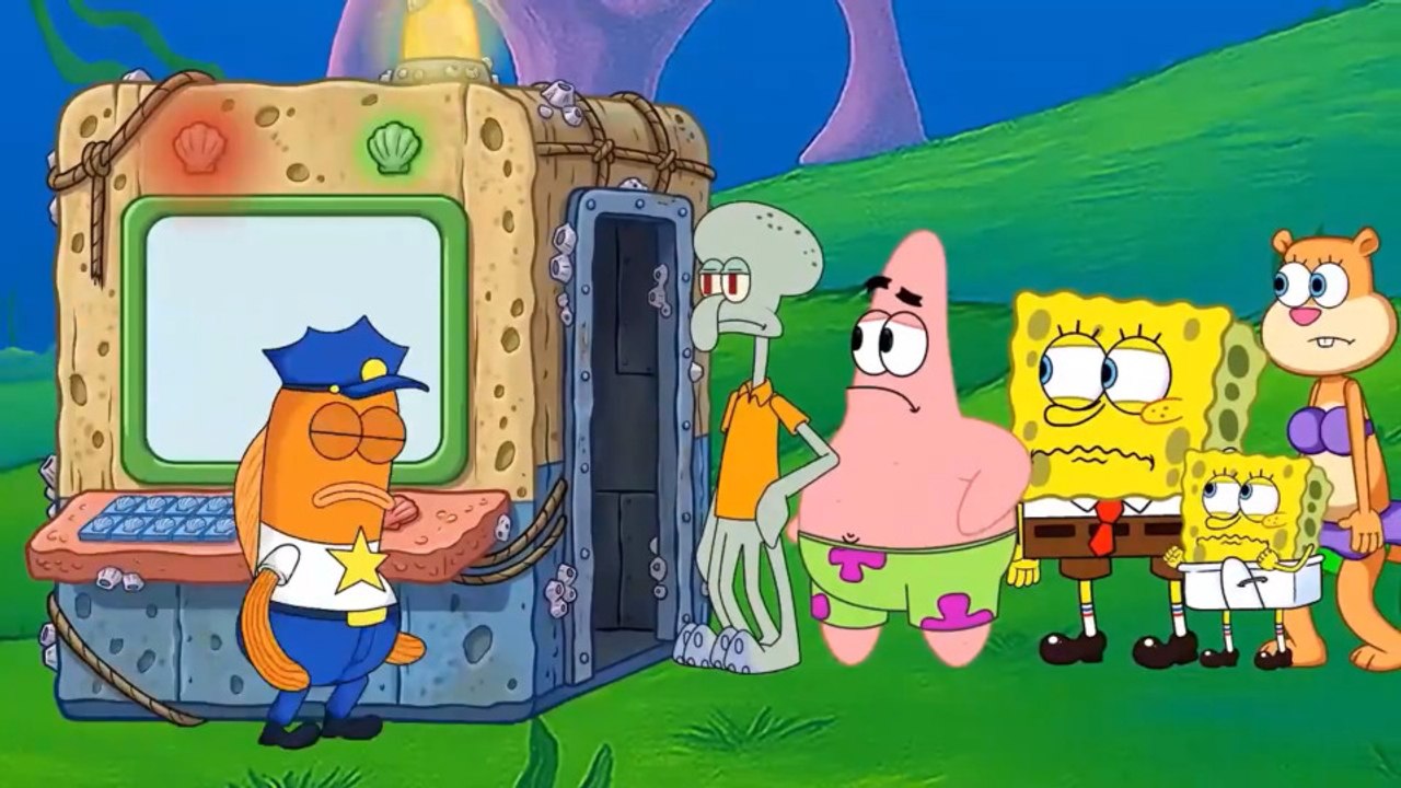 ¡La policía descubre algo increíble! 🚨😱 ¡El nuevo escáner revela los secretos del ladrón! | SpongeBob Funny Animation