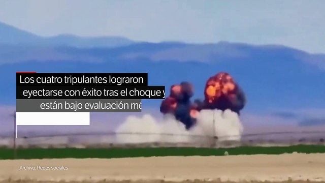 Dos aviones de combate se estrellan durante una exhibición aérea en Estados Unidos