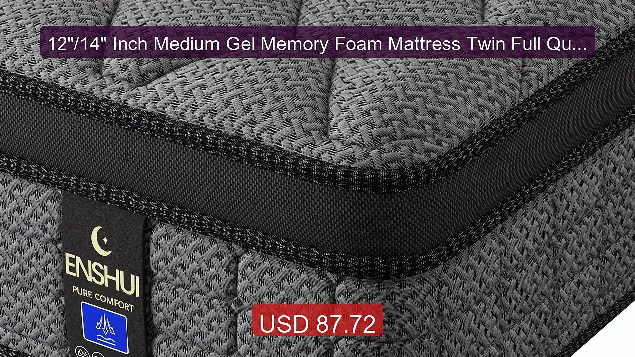 12"/14" Inch Medium Gel Memory Foam Mattress Twin Full Queen K... -- Best Buy 2026 | Great Quality!