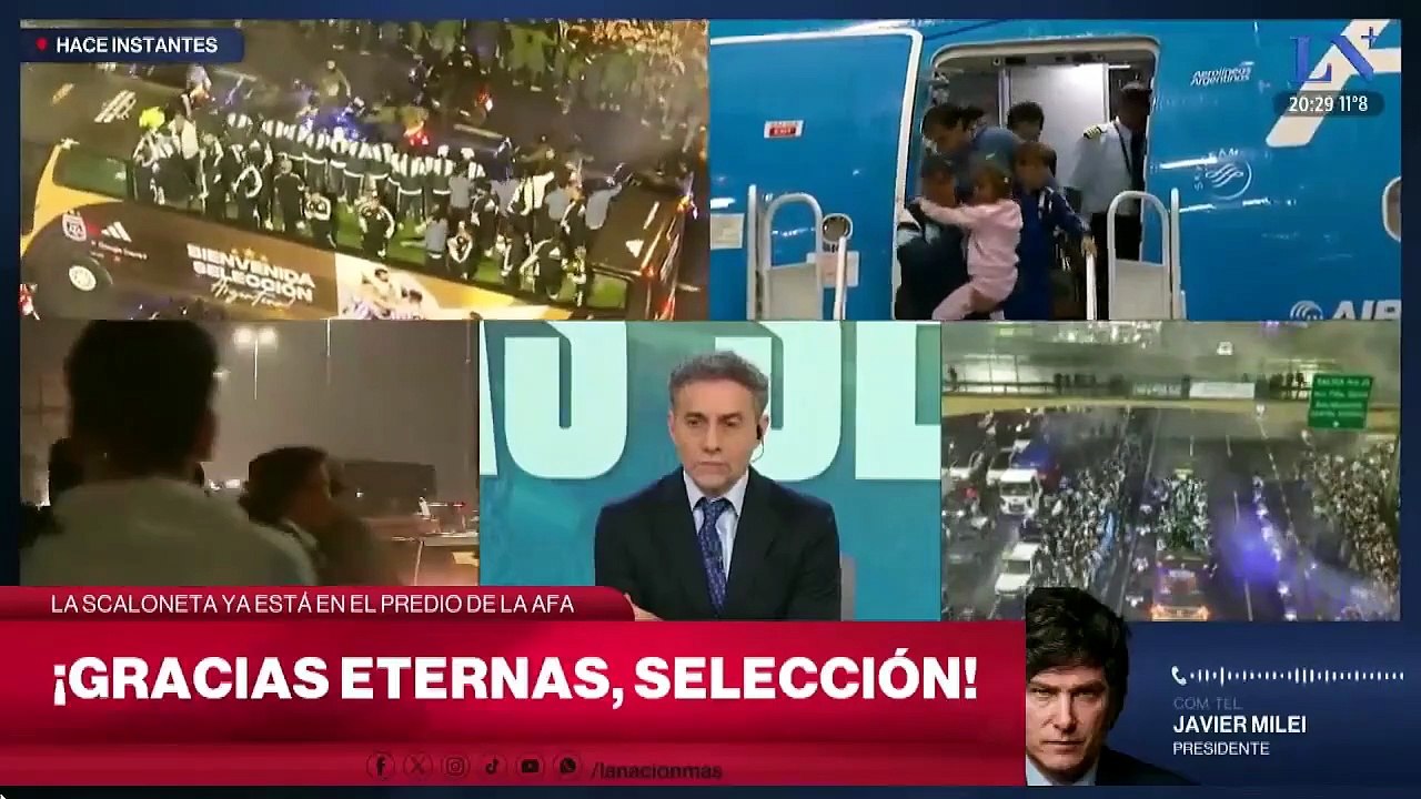 Javier Milei sobre los jugadores: "Decidieron no hacer festejos"