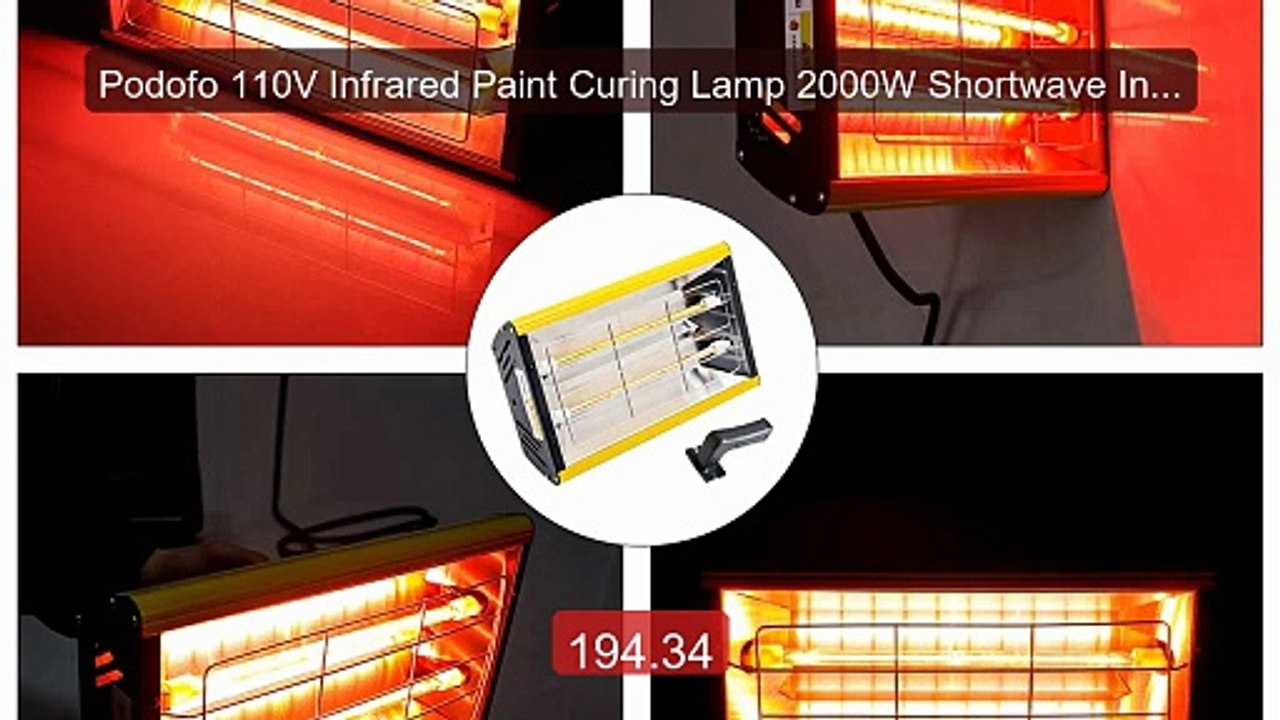 Podofo 110V Infrared Paint Curing Lamp 2000W Shortwave Infrare... -- Hot Deal 2026 | Limited Offer!