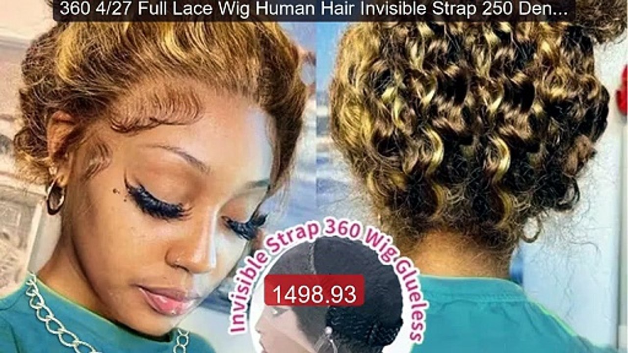 360 4/27 Full Lace Wig Human Hair Invisible Strap 250 Density Deep... -- Best Deal 2026 | Shop Now!