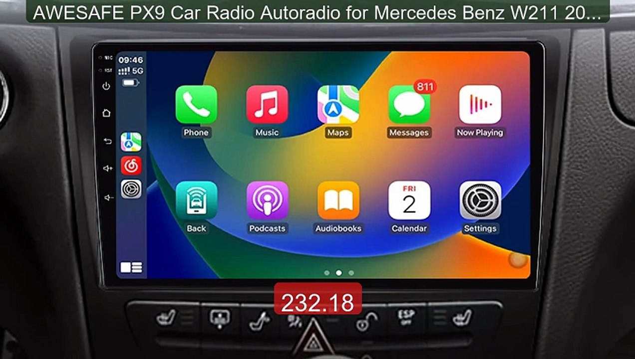 AWESAFE PX9 Car Radio Autoradio for Mercedes Be...