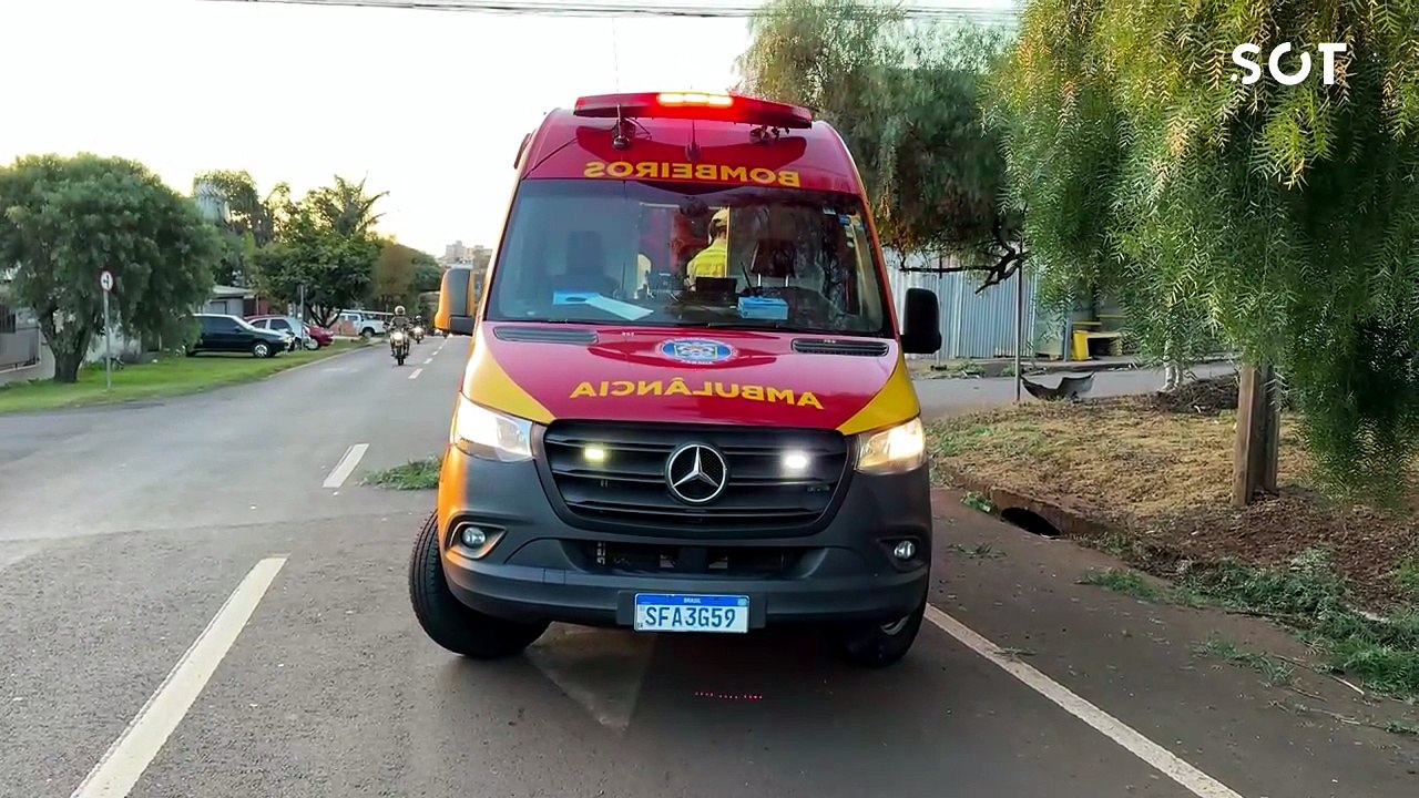 Motociclista fica ferido em colisão com Corsa no Bairro Cascavel Velho