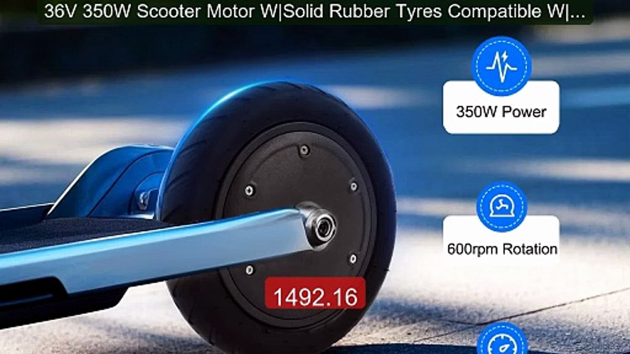 36V 350W Scooter Motor W|Solid Rubber Tyres Compatible W|Xiaom... -- Best Buy 2026 | Great Quality!